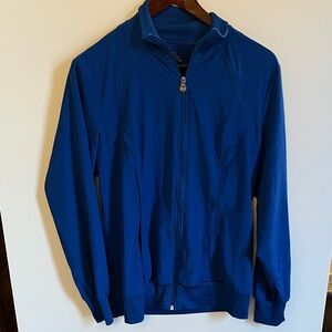 Large bright blue Cherokee Infinity scrub jacket